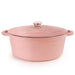 BergHOFF Neo Cast Iron 8qt. Oval Dutch Oven 13" with Lid, Pink - Dutch Ovens