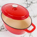 BergHOFF Neo Cast Iron 8qt. Oval Dutch Oven 13" with Lid, Red - Dutch Ovens
