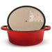BergHOFF Neo Cast Iron 5qt. Oval Dutch Oven 11.5" with Lid, Red - Dutch Ovens