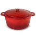 BergHOFF Neo Cast Iron 7qt. Round Dutch Oven 11" with Lid, Red - Dutch Ovens