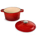 BergHOFF Neo Cast Iron 3qt. Round Dutch Oven 8" with Lid, Red - Dutch Ovens