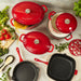 BergHOFF Neo Cast Iron Fry Pan 10", Red - Skillets & Frying Pans