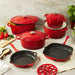BergHOFF Neo Cast Iron Fry Pan 10", Red - Skillets & Frying Pans