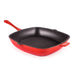 Image 1 of Neo 11" Cast Iron Square Grill Pan, Red