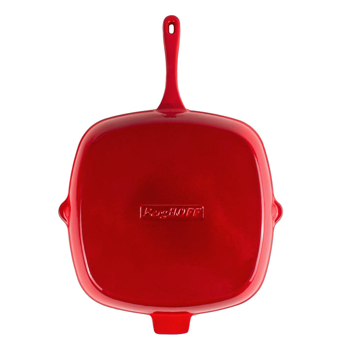 BergHOFF Neo Cast Iron Square Grill Pan 11", Red - Griddles & Grill Pans