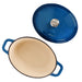 BergHOFF Neo Cast Iron 8qt. Oval Dutch Oven 13" with Lid, Blue - Dutch Ovens