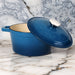 BergHOFF Neo Cast Iron 3qt. Round Dutch Oven 8" with Lid, Blue - Dutch Ovens