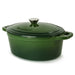 BergHOFF Neo Cast Iron 8qt. Oval Dutch Oven 13" with Lid, Green - Dutch Ovens