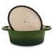 BergHOFF Neo Cast Iron 8qt. Oval Dutch Oven 13" with Lid, Green - Dutch Ovens
