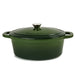 BergHOFF Neo Cast Iron 5qt. Oval Dutch Oven 11.5" with Lid, Green - Dutch Ovens