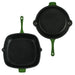 BergHOFF Neo Cast Iron Square Grill Pan 11", Green - Griddles & Grill Pans