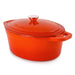 BergHOFF Neo Cast Iron 5qt. Oval Dutch Oven 11.5" with Lid, Orange - Dutch Ovens