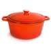 BergHOFF Neo Cast Iron 7qt. Round Dutch Oven 11" with Lid, Orange - Dutch Ovens