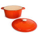 BergHOFF Neo Cast Iron 7qt. Round Dutch Oven 11" with Lid, Orange - Dutch Ovens