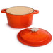 BergHOFF Neo Cast Iron 3qt. Round Dutch Oven 8" with Lid, Orange - Dutch Ovens