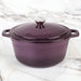 BergHOFF Neo Cast Iron 7qt. Round Dutch Oven 11" with Lid, Purple - Dutch Ovens