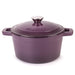 BergHOFF Neo Cast Iron 3qt. Round Dutch Oven 8" with Lid, Purple - Dutch Ovens