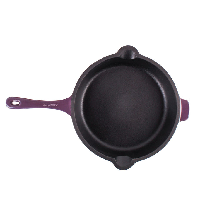 BergHOFF Neo Cast Iron Fry Pan 10", Purple - Skillets & Frying Pans