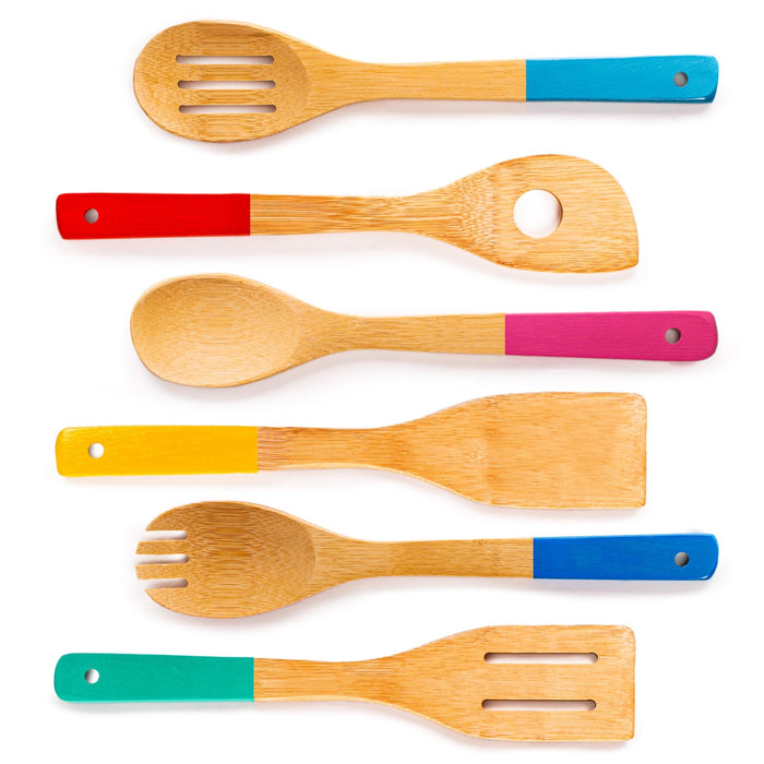 BergHOFF Essentials 6Pc Bamboo Utensil Set - Kitchen Utensil Sets