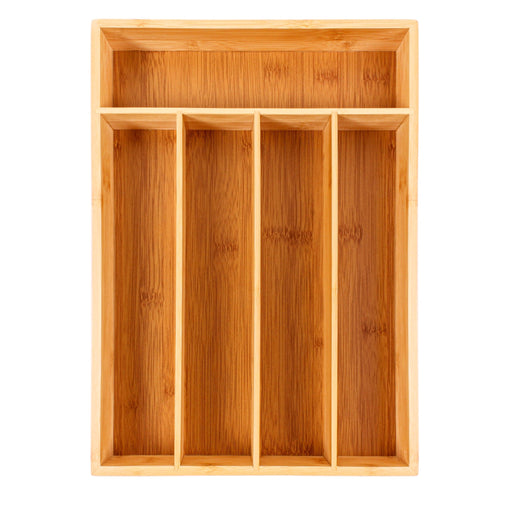 BergHOFF CooknCo 5-Slot Bamboo Flatware Organizer - Kitchen Organizers