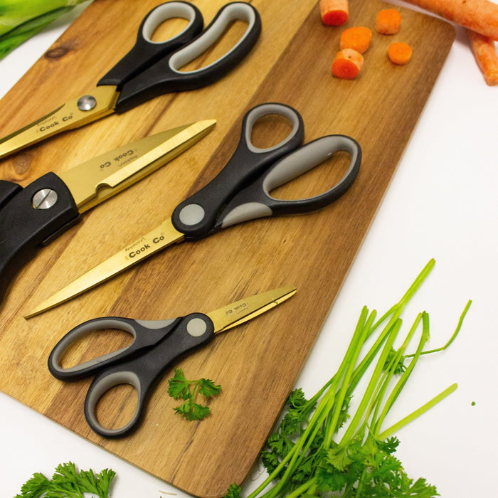BergHOFF Studio 4Pc Stainless Steel Scissors Set, Gold - Kitchen Shears