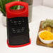 BergHOFF Non-Stick Stainless Steel 10" Box Grater, Red and Black - Food Graters & Zesters