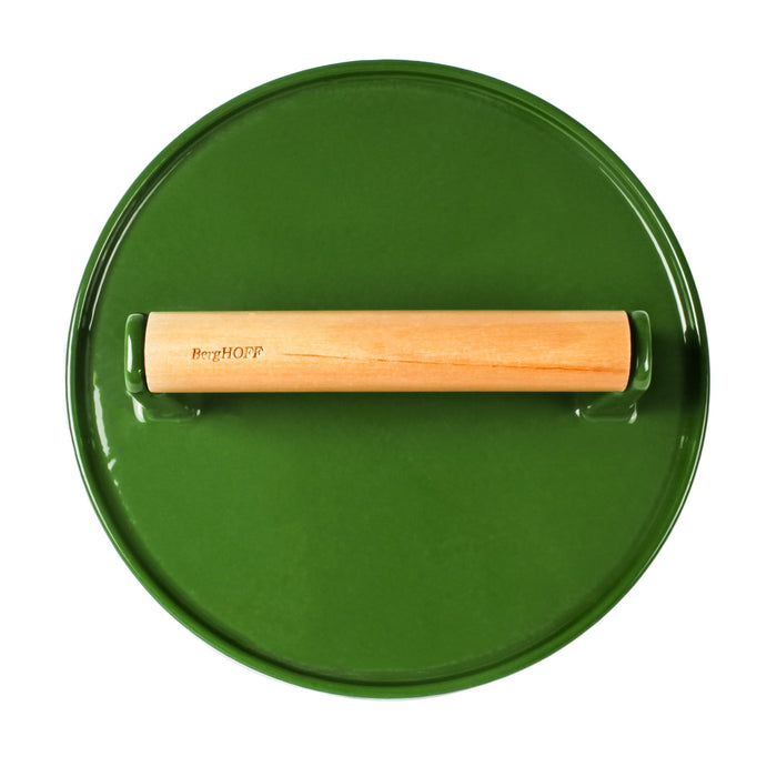 BergHOFF Neo Cast Iron Steak Press 9", Green - Grill Presses