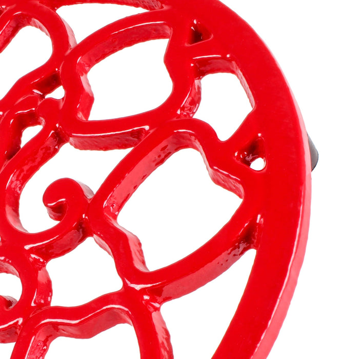 BergHOFF Neo Cast Iron Apple Trivet 7.5", Red - Kitchen Tools & Utensils
