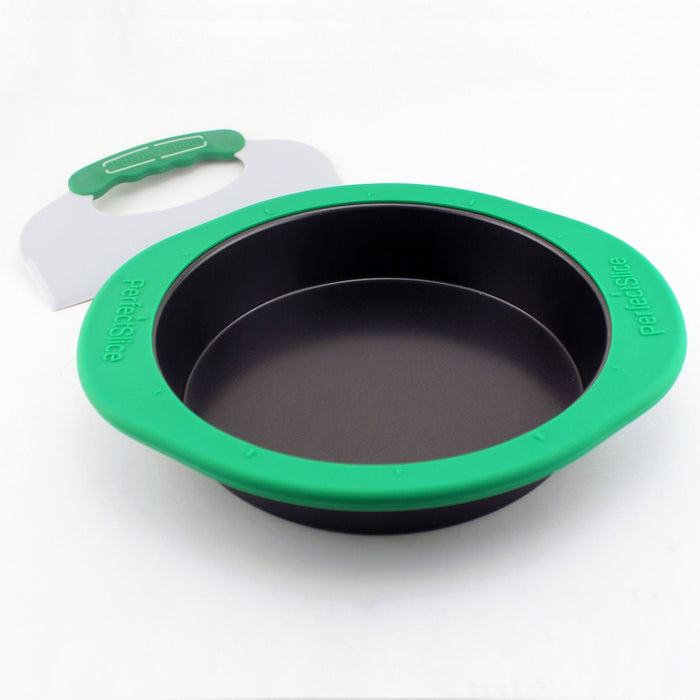 BergHOFF Perfect Slice 9" Round Cake Pan with Silicone Sleeve and Tool - Cake Pans & Molds