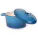 BergHOFF Neo 5pc Cast Iron Dutch Oven Set with 10" Fry Pan, 3qt. & 5qt., Blue - Cookware Sets