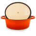 BergHOFF Neo 5pc Cast Iron Dutch Oven Set with 10" Fry Pan, 3qt. & 5qt., Orange - Stock Pots