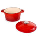 BergHOFF Neo 3pc Cast Iron Cookware Set, Fry Pan & Round Dutch Oven, Red - Dutch Ovens