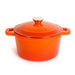 BergHOFF Neo 3pc Cast Iron Cookware Set, Fry Pan & Round Dutch Oven, Orange - Dutch Ovens