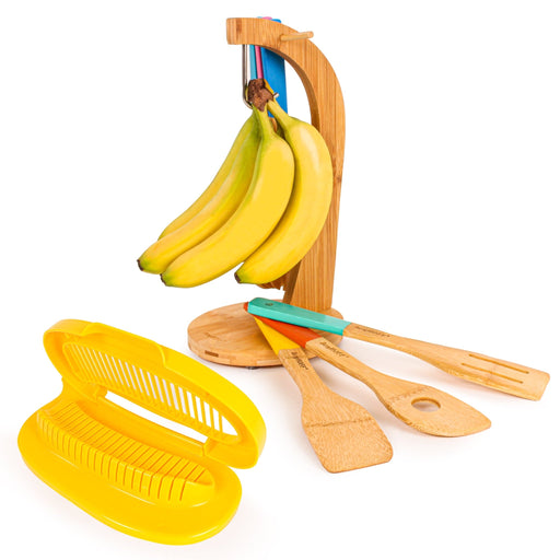 BergHOFF Bamboo Banana Hanger and Cutter Set - Kitchen Utensil Sets