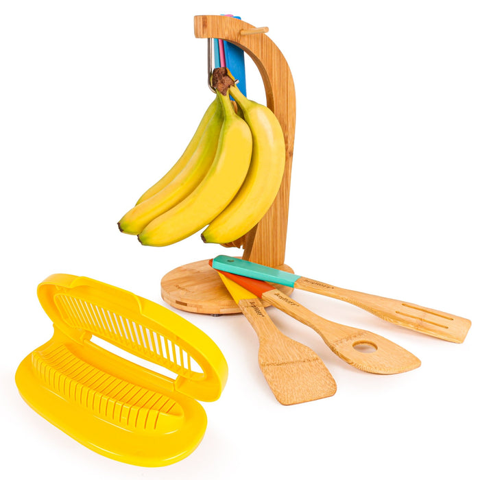 BergHOFF Bamboo Banana Hanger and Cutter Set - Kitchen Utensil Sets