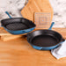 BergHOFF Neo 2pc Cast Iron 10" Fry Pan & 11" Grill Pan Cookware Set, Blue - Griddles & Grill Pans