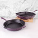 BergHOFF Neo 2pc Cast Iron 10" Fry Pan & 11" Grill Pan Cookware Set, Purple - Cookware Sets