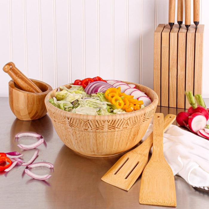 BergHOFF Bamboo 2Pc Mortar and Pestle, Natural - Bowls