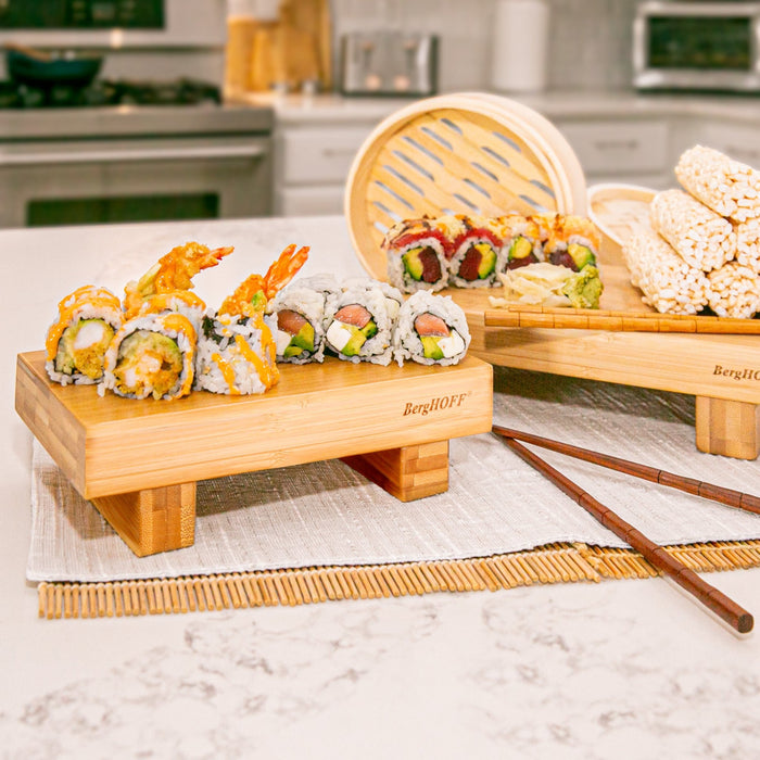 BergHOFF Bamboo Sushi Serving Tray, 8" - Serving Trays