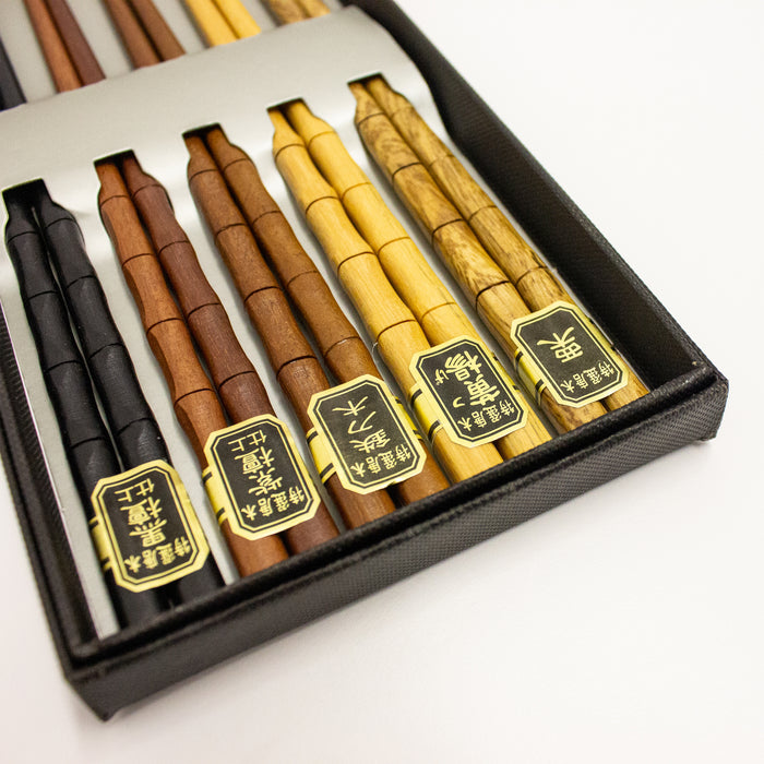 Image 1 of Bamboo Chopsticks, 5 pairs