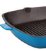 BergHOFF Neo 3pc Cast Iron Cookware Set, Grill Pan & Round Dutch Oven, Blue - Griddles & Grill Pans