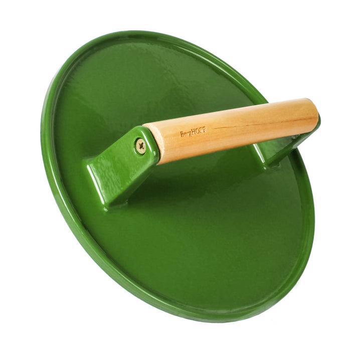 BergHOFF Neo 2pc Cast Iron 10" Fry Pan with Steak Press, Green - Skillets & Frying Pans