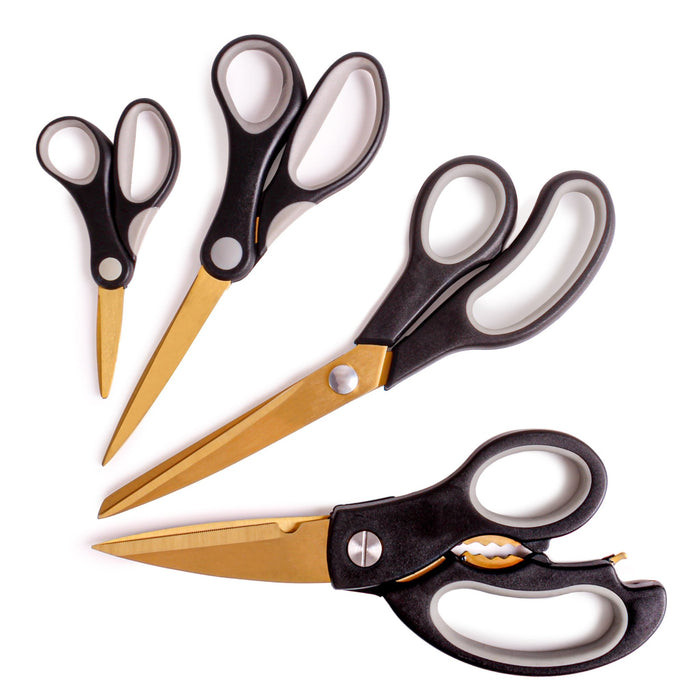 BergHOFF 6Pc Stainless Steel Gold Scissors and Cutting Board Set - Cutting Boards