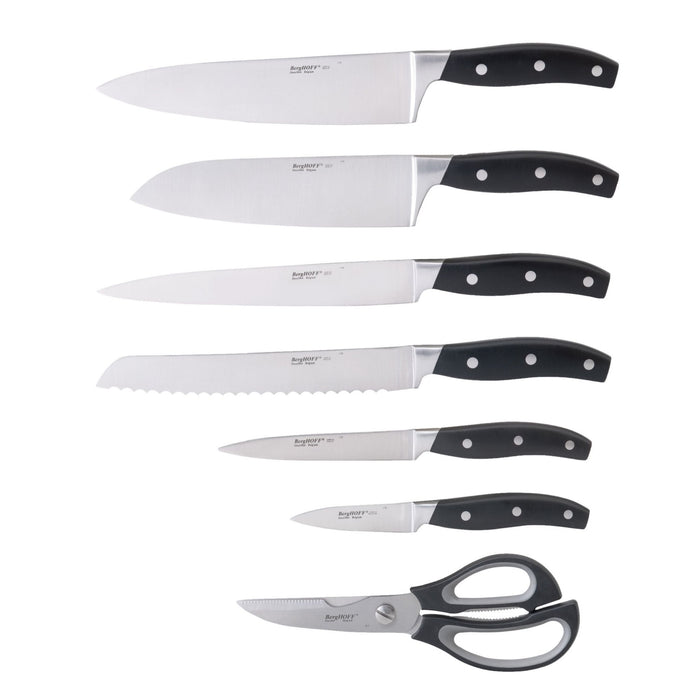 BergHOFF Forged 9pc Stainless Steel Knife Block Set with Sharpener - Knife Blocks & Holders