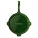 BergHOFF Neo 3pc Cast Iron Fry Pan & Grill Pan Set with Slotted Steak Press, Green - Cookware Sets