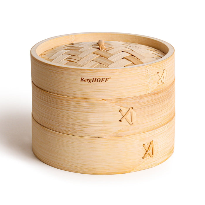 BergHOFF Bamboo 13Pc Steamer Set with Chopsticks - Steamer Baskets