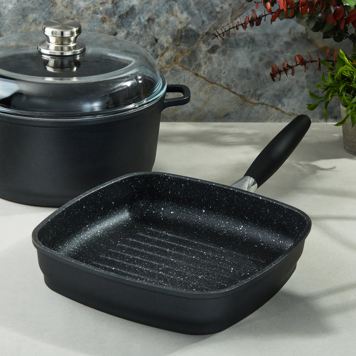 Image 3 of EuroCAST Cast Aluminum Nonstick 11" Grill Pan