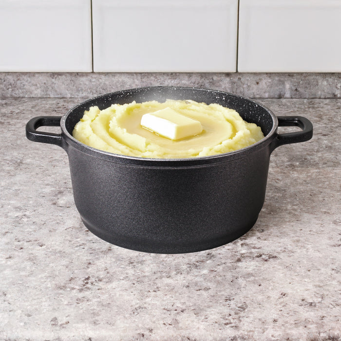 Image 6 of EuroCAST Cast Aluminum Nonstick 8" Stockpot 3.2qt., Glass Lid