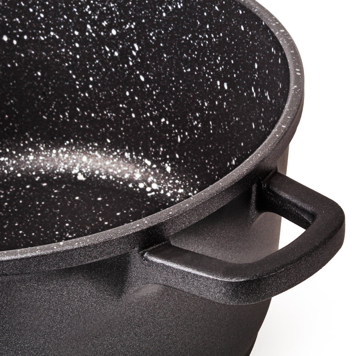 Image 3 of EuroCAST Cast Aluminum Nonstick 10" Stockpot 5qt., Glass Lid