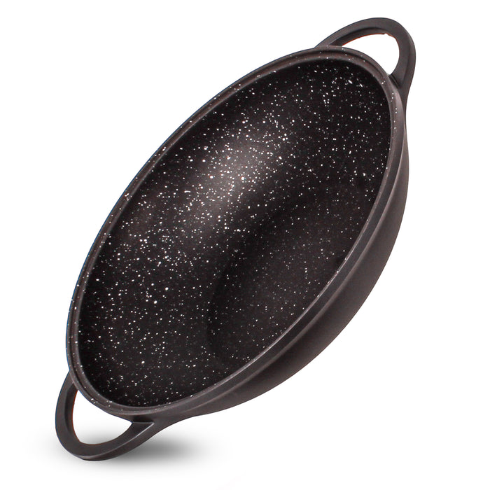 Image 5 of EuroCAST Cast Aluminum Nonstick 12.5" Wok 5qt. with Lid